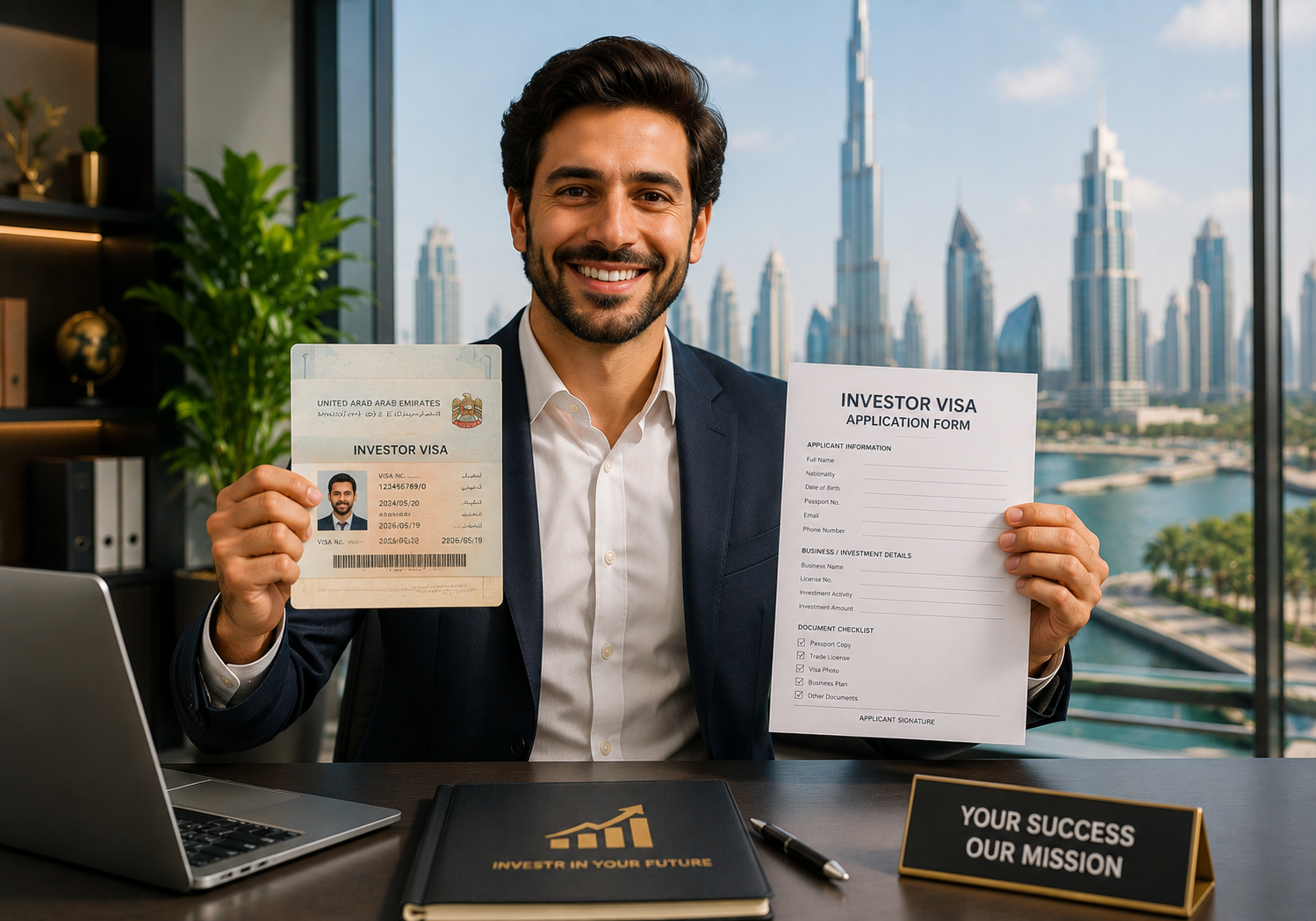 Replaceable reference visual for Investor Visa Services Dubai
